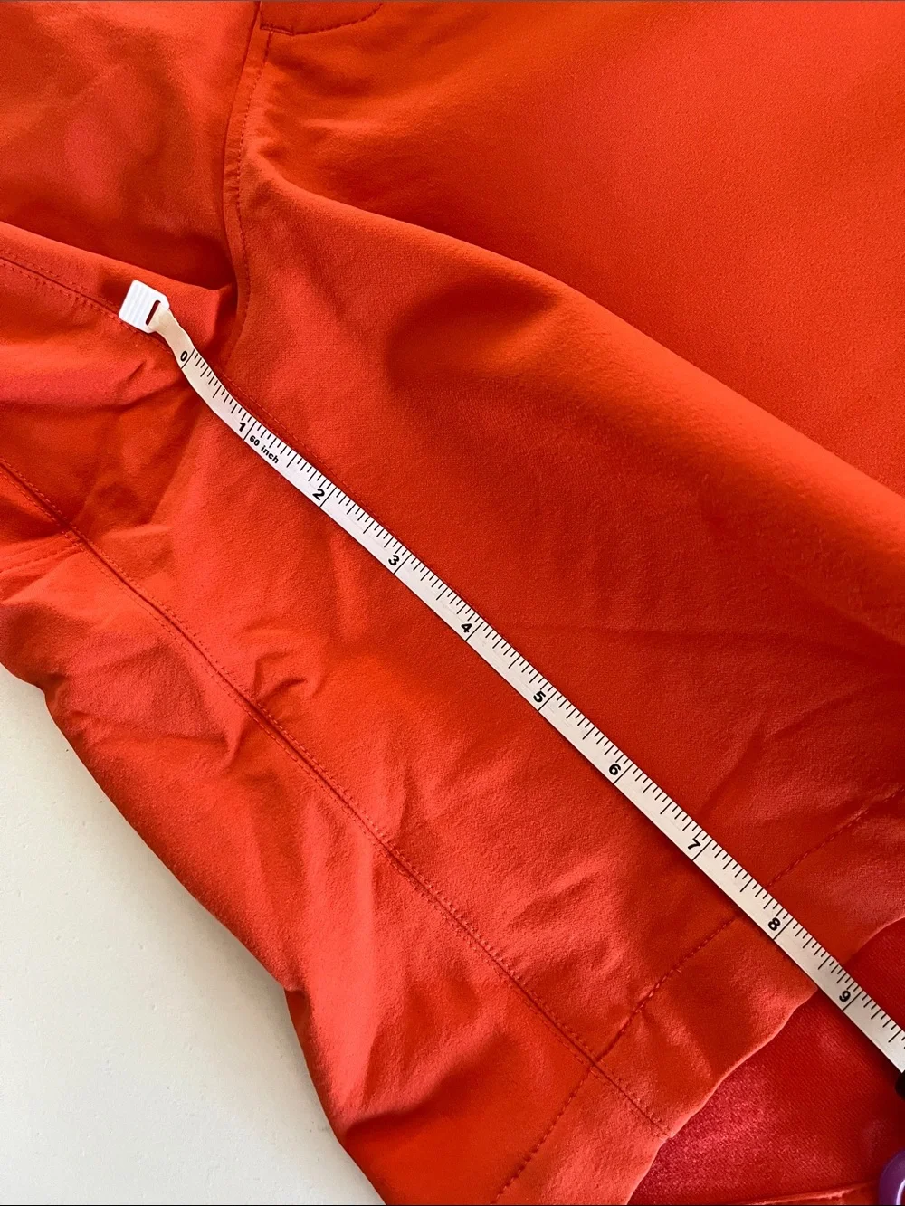 Men's Tracksmith Orange Longfellow Running Shorts  stretch size XL activewear
